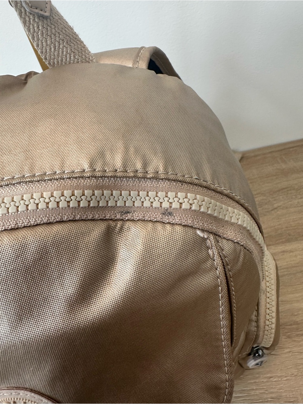 Kipling Gold Metallic Backpack - Picture 10 of 10